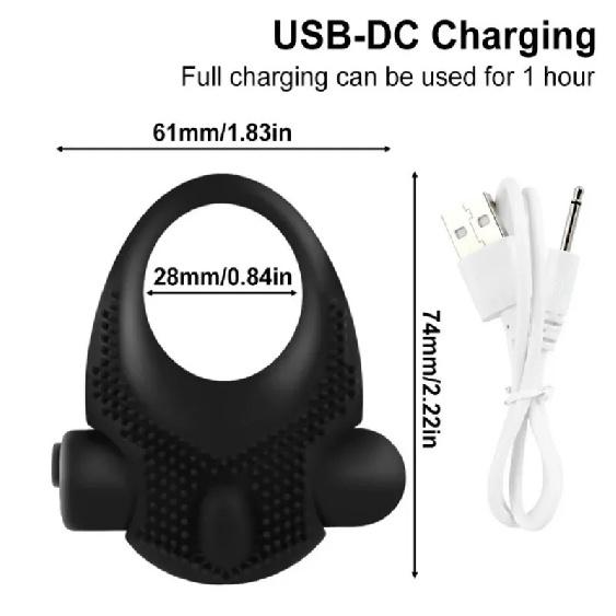 New 10 Speed Vibrator Sex Toys For Men Couples Rechargeable Delayed Ejaculation Penis Rings Cock Ring Spike Clitoris Stimulation