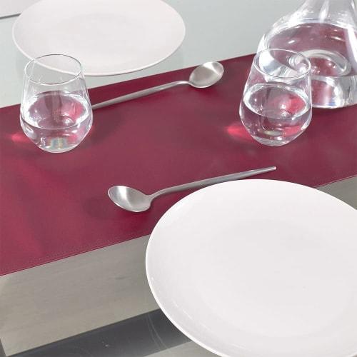 STYLE Decor Table Runner, Laminated, Waterproof, Scandinavian Table Centerpiece, 130cm, Wipeable, Solid Bordeaux, W2703310