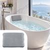 Coussin Oreiller de Bain en Maille pour Baignoire, avec Ventouses Antidérapantes, Oreiller de Baignoire Respirant pour Tête et Cou, Ergonomique Relaxant Soulagement