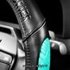 GALSON DAD Steering Wheel SS Monogram Leather Ocean and suitable for standard and light PU leather provides excellent and long life for long Cover,