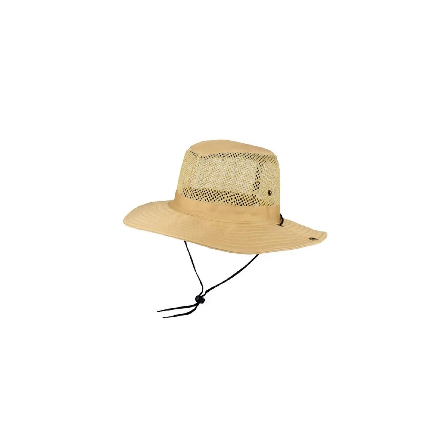 

Літній складний сітчастий капелюх Fisherman Hunter Safari Trilby Trilby Cream Standart чорний