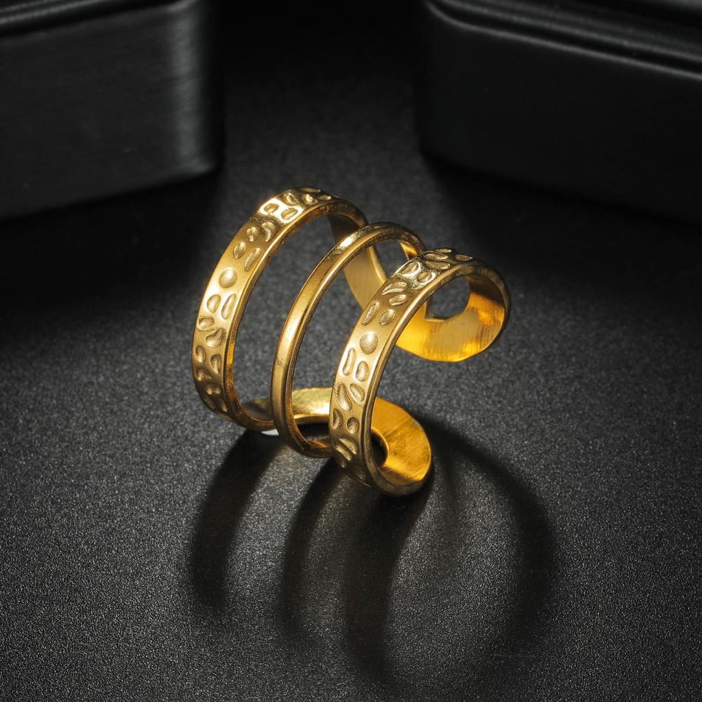 Adjustable Non-Fade Electroplated Couple's Ring