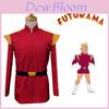 Uniforme Vermelho Capitão Zap Branigan Fantasia Cosplay Tecido Poliéster Mangas Compridas Estilo de Rua