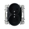 Ospel Szafir Black Metallic - Single Socket (+0) GP-1ZZ//33