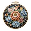 1pc Floral Embroidery DIY Fabric Craft Kit with Tools