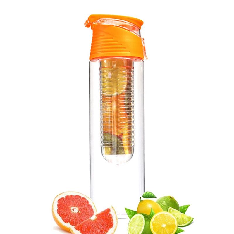 Portable Sport Water Bottles Fruit Infuser Plastic Water Cup Bpa Free 700ml Water Bottles With Filter Juice Shaker Water Cup