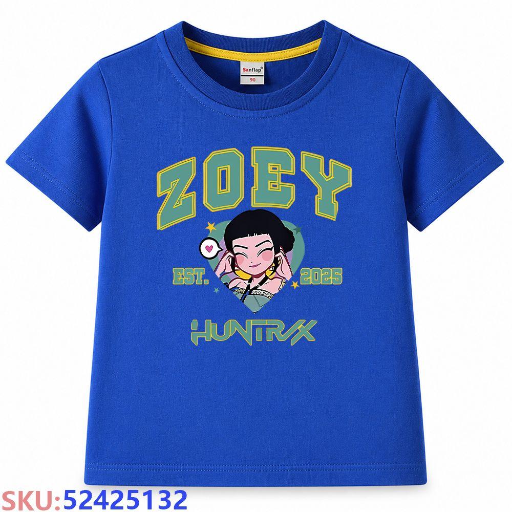 KPop Demon Hunters Children's cartoon print T-shirt