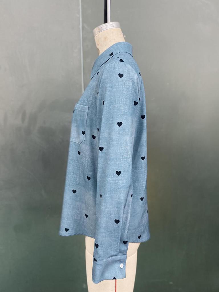 Rui Hou Mid-Length Long-Sleeved Shirt - Autumn European & American Style Design