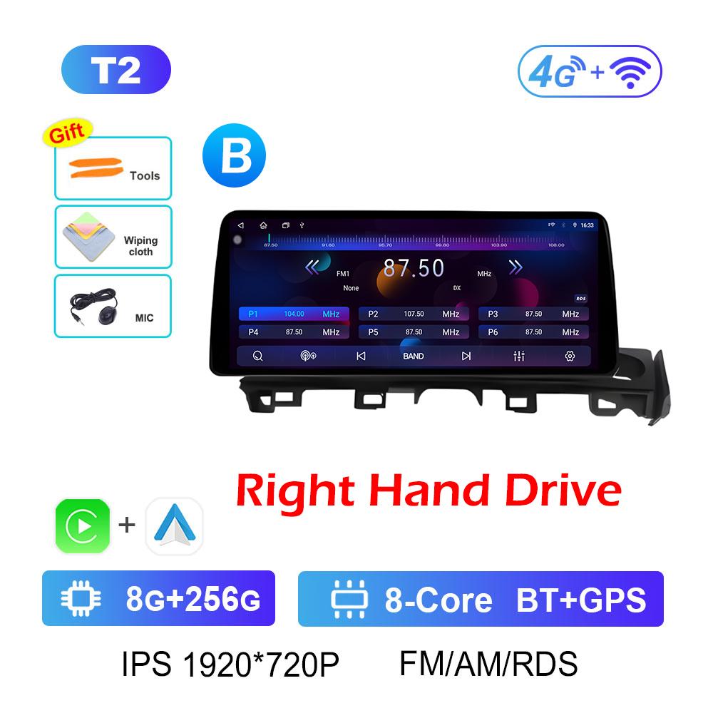 For Mazda ATENZA 2017 2018 - 2019 Wireless Carplay Android Intelligent System Bluetooth 12.3 Inch Touch Screen Accessories WIFI