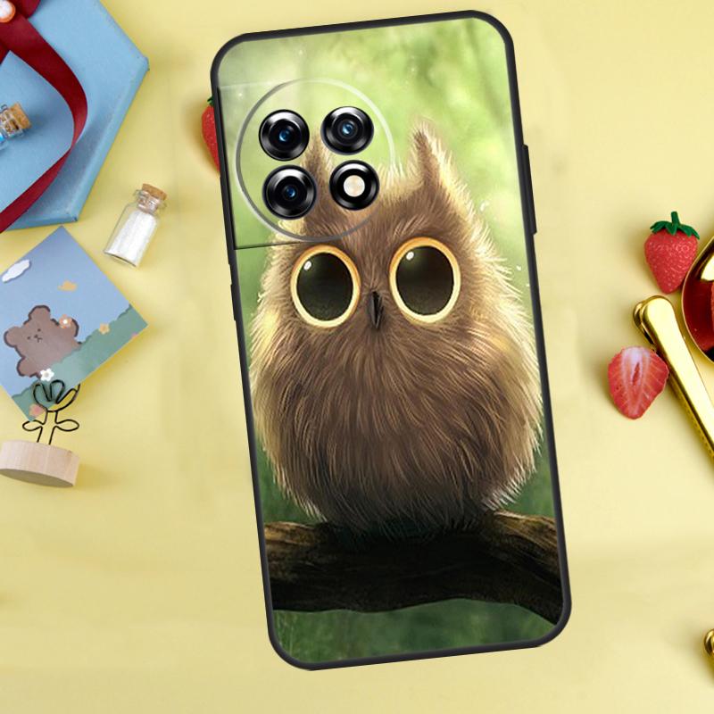 Baby Cute Owl Case For OnePlus 15 13 12 11 9 10 Pro 13T 13R 12R 10T 8T Nord 5 CE 3 4 2 Lite N20 N30 Cover
