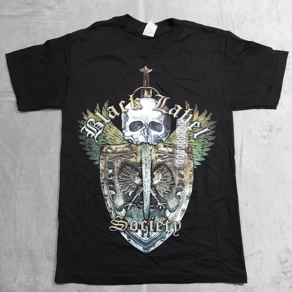 BLS Black Label Society Skull Shield Knife Shirt Mens Small 2009 Rock Metal Band XXL