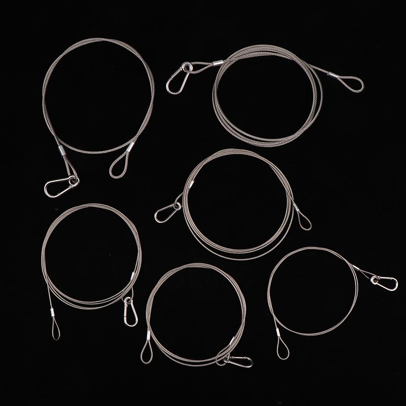 4Pcs/Lot Flexible Thin Black 1.5/2/3Mm Cable Safety Steel Lock Wire Safe Rope Locks Led Par Light Duty Quick Release Pin