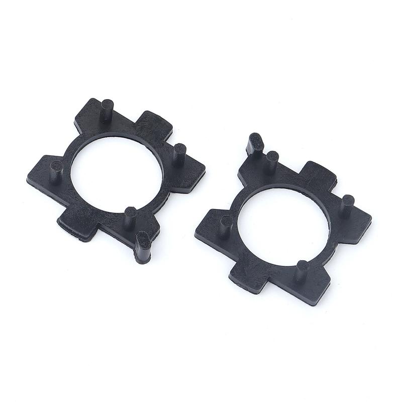 2Pcs H7 LED Headlight Bulbs Adapters Holders Retainers Compatible With Mazda 3 5 6 MX-5 CX-5 CX-7 RX-8 For Opel Honda CRV