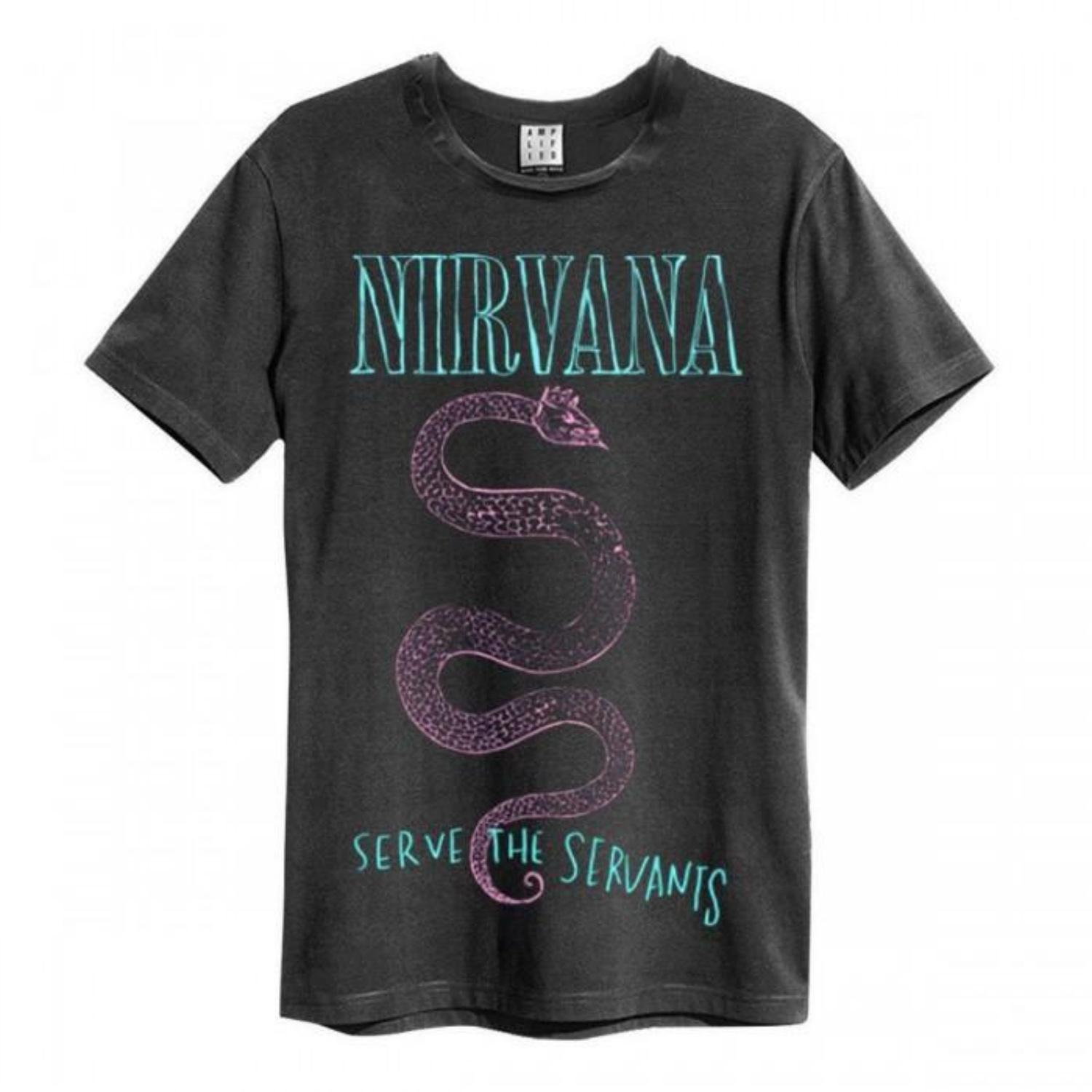 Amplified Unisex Adult Serve The Servants Nirvana T-Shirt S