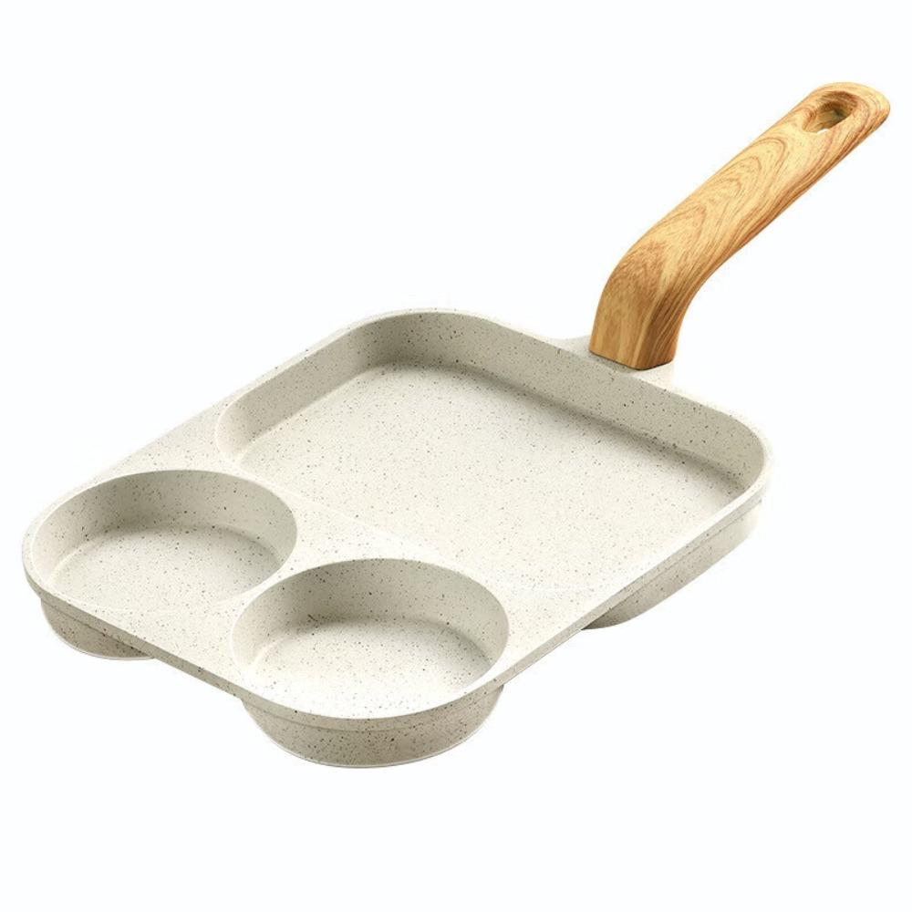 Multi-Section Breakfast Frying Pan 3 In1 Cookware Steak Pot Egg Frying Pan  Breakfast Preparation