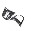 For BMW X1 2016- F48 carbon fiber inner Steering wheel button cover trim 2pc