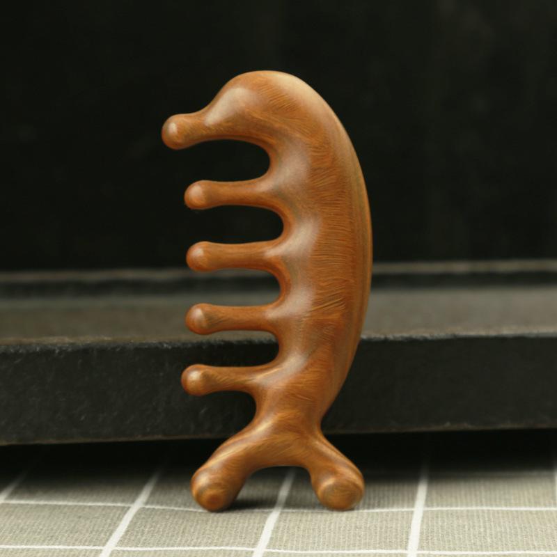 

Natural Green Sandalwood Women s Massage & Meridian Comb