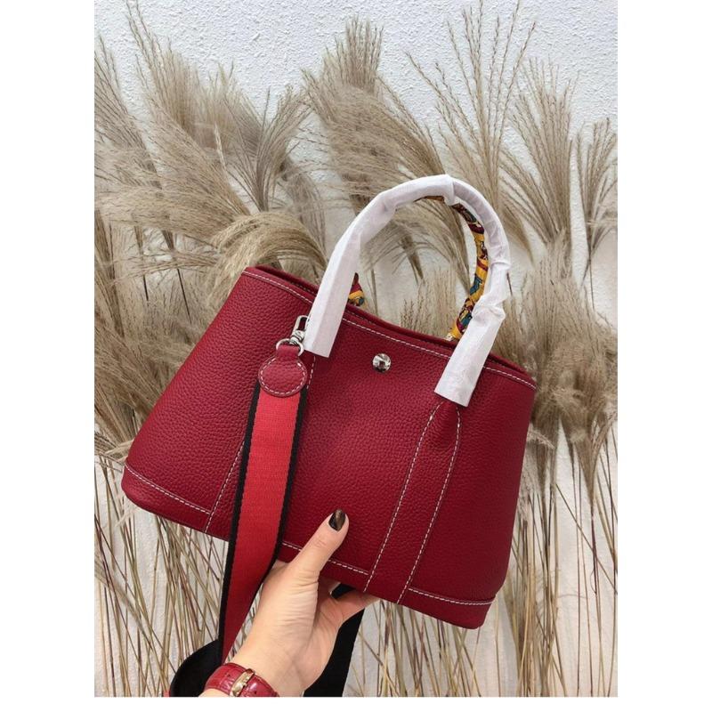 New Bag European and American Popular Women's Bag Garden Bag Canvas Shoulder Strap Portable Shoulder Messenger Bag Cowhide Bag