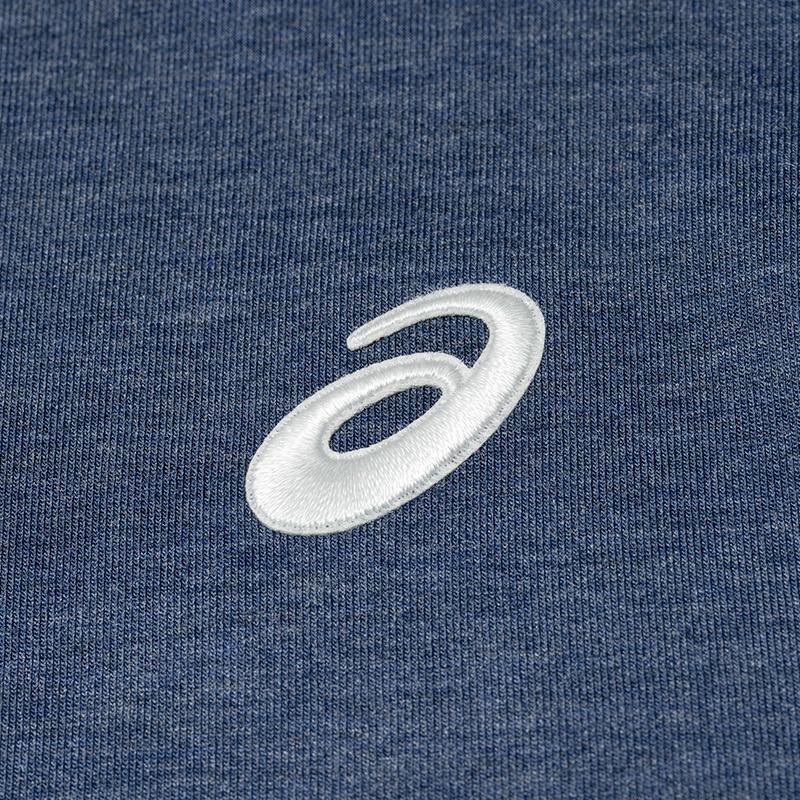 Asics Mens Reflective Night Vision Moisture-Wicking Quick-Dry Pullover Crewneck Sweatshirt Men Sweatshirt Deep-Blue 2031E859-400