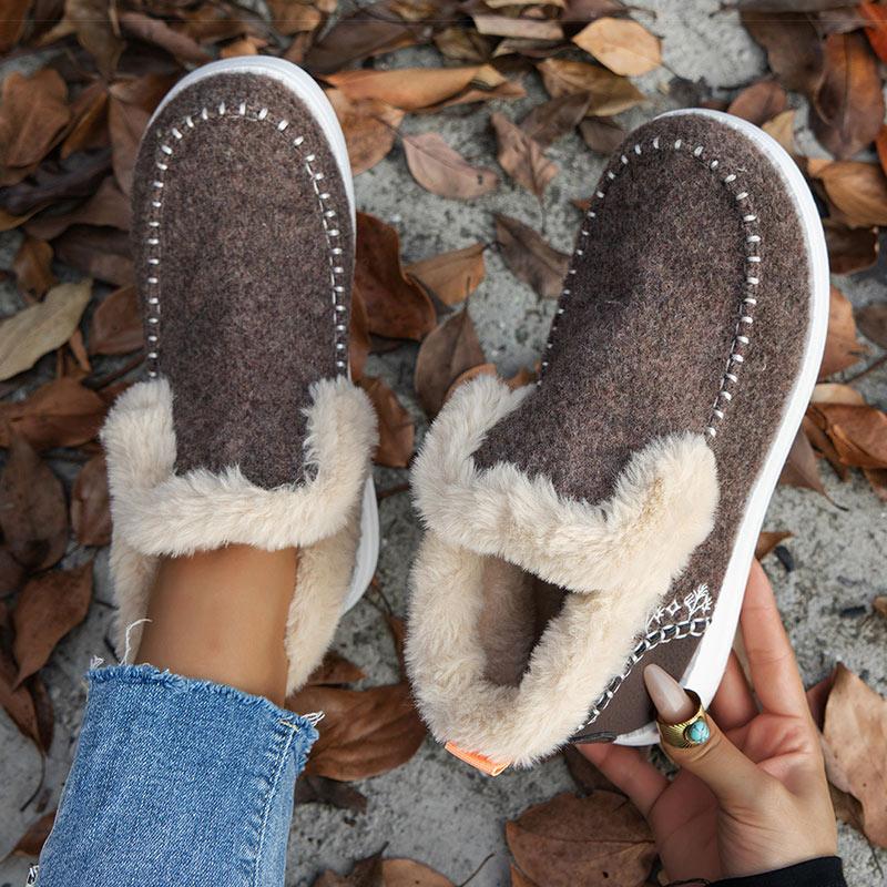 Boots  Winter Shoes For Woman Fur Botas Mujer Casual Women'S Ankle Boots Winter Footwear Female Rubber Snow Boots For Women