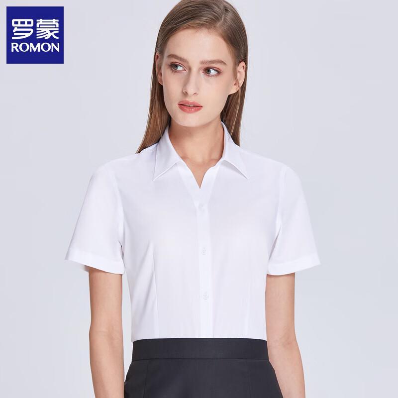 Romon Women s 80S Bamboo Fiber Short Sleeve Work Shirt 39