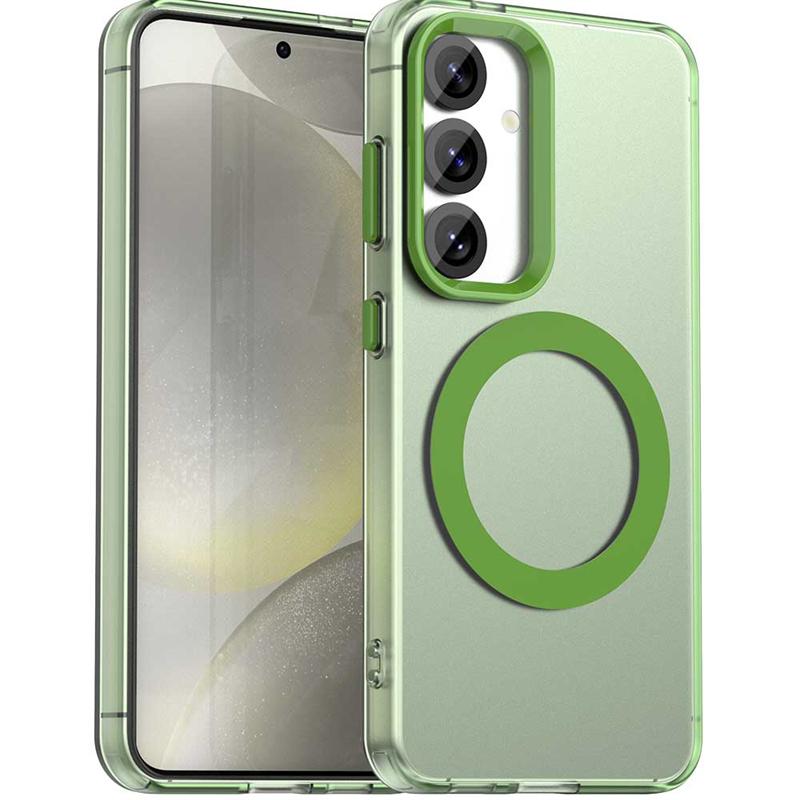 Transparent Case For Samsung Galaxy S25 Plus Case Galaxy S25 Magnetic Adsorption Wireless Charge Cover For Samsung S25 Plus Case