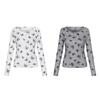 Ins Sun-protection Pullovers Butterfly Sheer Tops Korean Style Bottoming Shirts Women  Girls