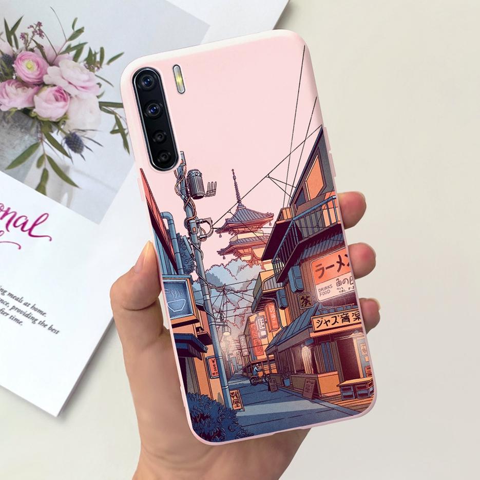 Für Oppo A91 Hülle Oppo Reno3 CPH2043 Niedliche Astronauten Cartoon Hülle Weiche TPU Handyhülle Für Oppo F15 Reno 3 OppoA91 Fundas Bumper
