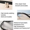 Double Layer Cosmetic Bag PU Transparent Waterproof Travel Portable Large Capacity Storage Bag