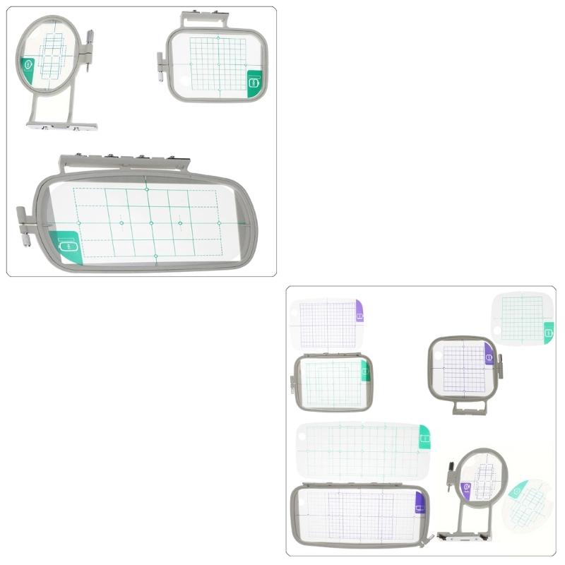 Multifunctional Embroidery Machine Hoop Snapping On Plastic Embroidery Frame For Home Sewing Machine Crafting Tool