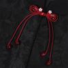 Ornamental Textile Cordwork for Traditional Dressmaking, Chinese Style Fabric Trim with Long Drape Detail for Apparel Use