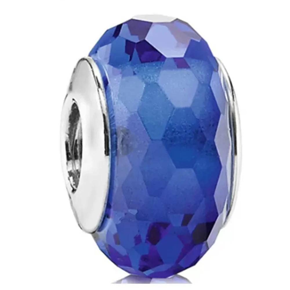 New Original Copper Murano Glass Flower And Leaf Cosmic Rainbow Charm Beads For Bracelet Diy Women Jewelry Gift