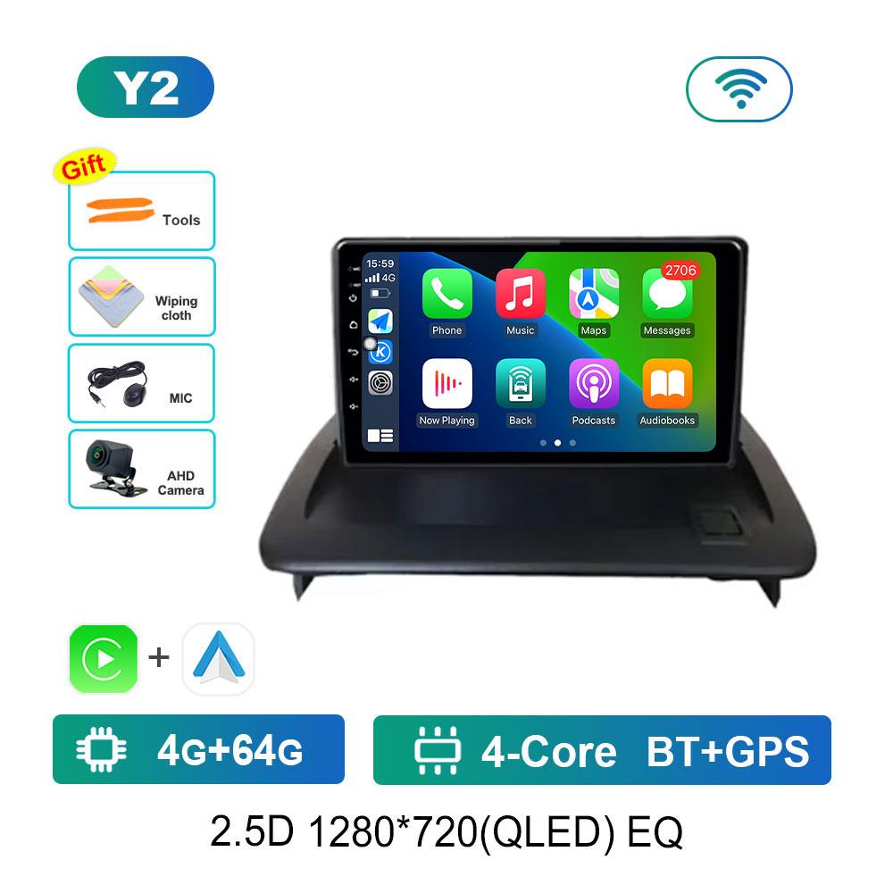 Car Radio Multimedia Player DSP Stereo Android 14 WiFi for Volvo C30 S40 V50 C70 2004 - 2012 GPS Navigation 4G Bluetooth