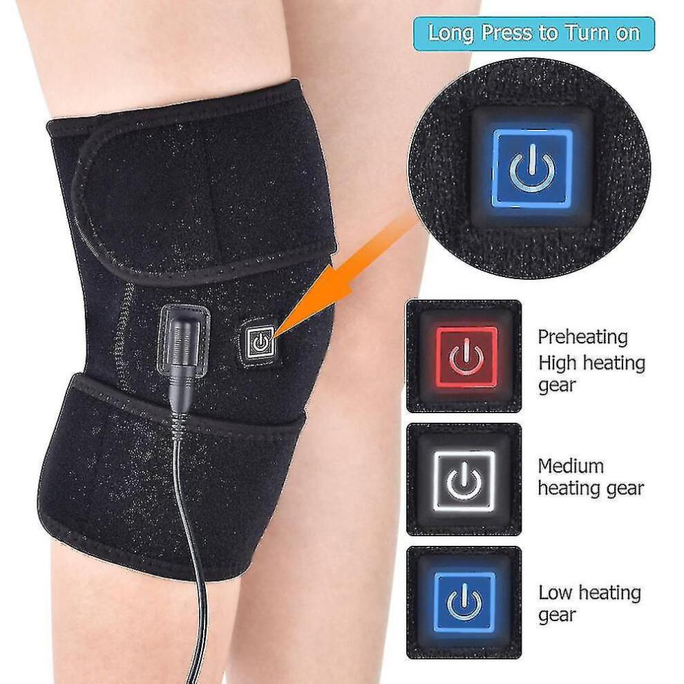Knee Heating Pad,heated Knee Brace with 3 Adjustable Temperature(1pcs)