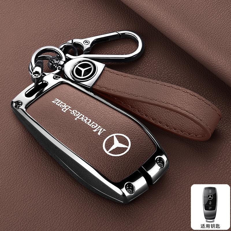 Car Smart Remote Key Case Fob Cover Bag For Mercedes Benz A C E S G Class GLC CLE CLA GLB GLS W177 W205 W213 W222 X167 AMG