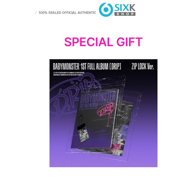 

[Pre-order] [SPECIAL GIFT] BABYMONSTER 1st FULL ALBUM [DRIP] ZIP LOCK Ver. ZIP LOCK Ver./POB Wevers