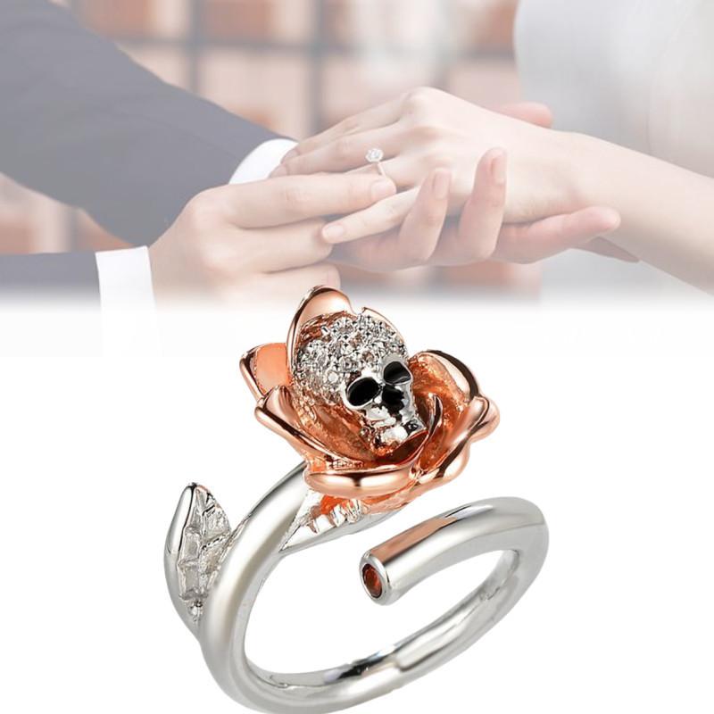 Elegant Zircon Inlaid Copper Ring Trendy Lightning And Meteor Design For Men And Women