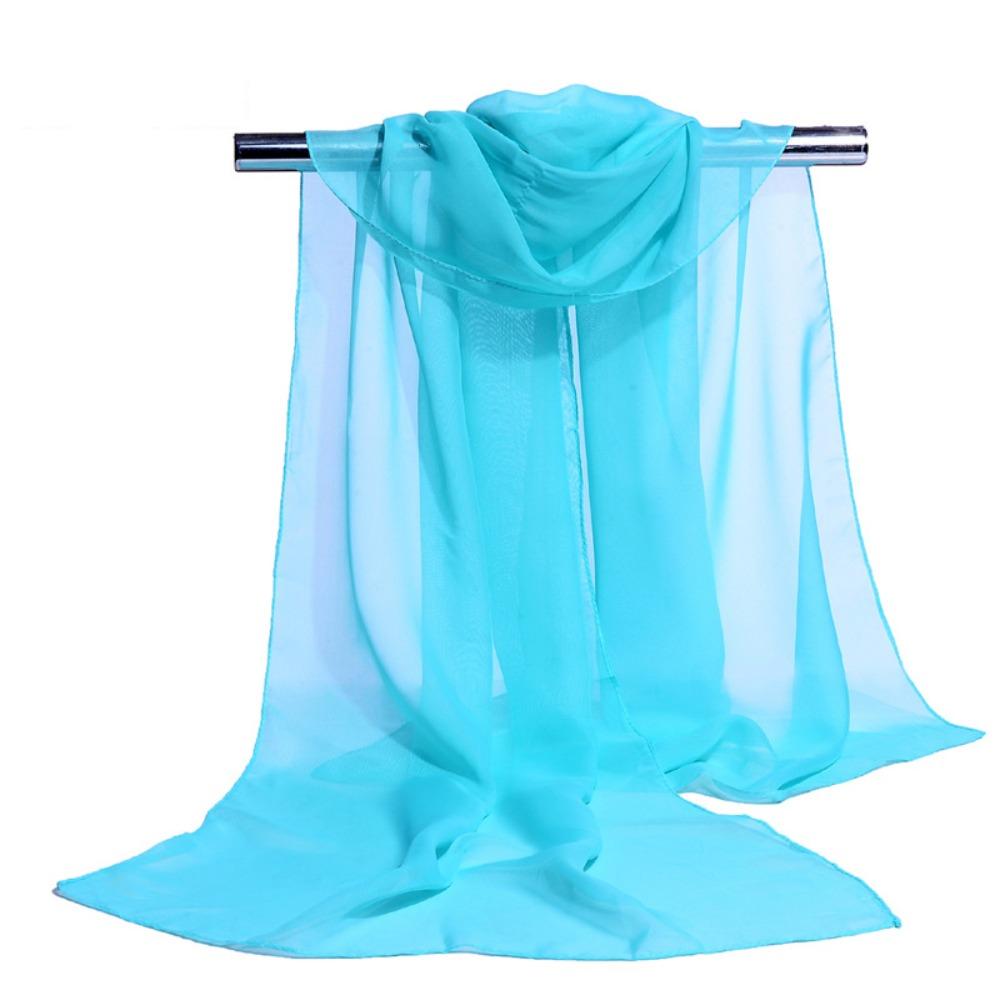 Luxury Brand Designer Chiffon Scarf Sunscreen Long Shawl Wrap  For Summer Women Accessories