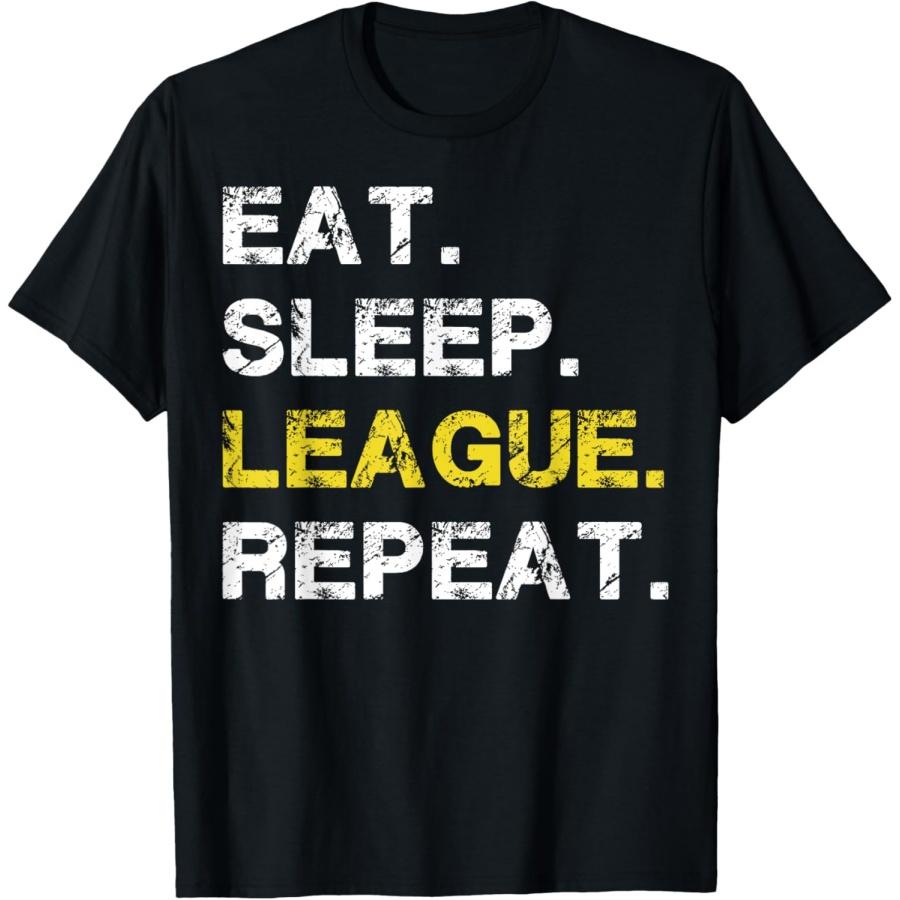Ешь Спи Лига Повторяй Спортивная Игра Гейминг Подарок Футболка S