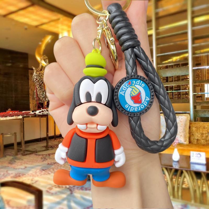 

Cute Mickey Minnie Keychain Cartoon Anime Figure Keyring Student Bag Car Key Chain Pendant Gifts