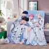 Kpop P-PLAVE Coperta Leggera in Flanella 240g Morbida Delicata sulla Pelle per Rinfrescare l'Estate
