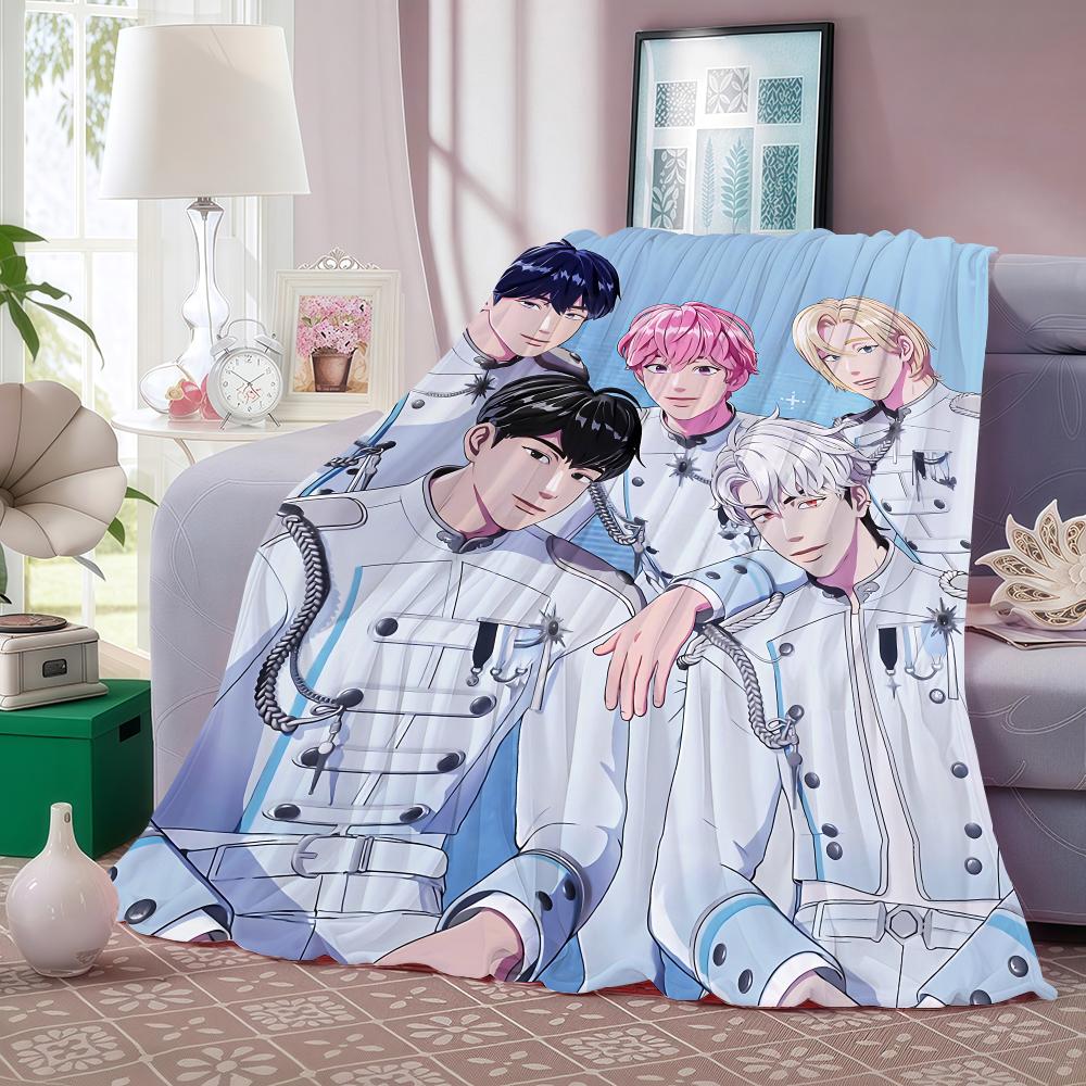 Kpop P-PLAVE Coperta Leggera in Flanella 240g Morbida Delicata sulla Pelle per Rinfrescare l'Estate