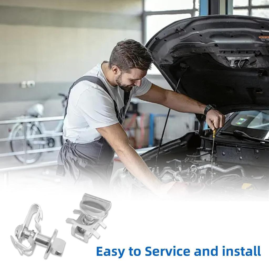 bb5z-00817-a 4 Pair Engine Cover Fasteners, Protective Thumb Screws with Bolts Retainers Fit for Ford F150 Edge Explorer Substitute W716006-S439