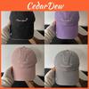 Letter Embroidered Cotton Baseball Cap With Adjustable Fit For Casual Daily Wear