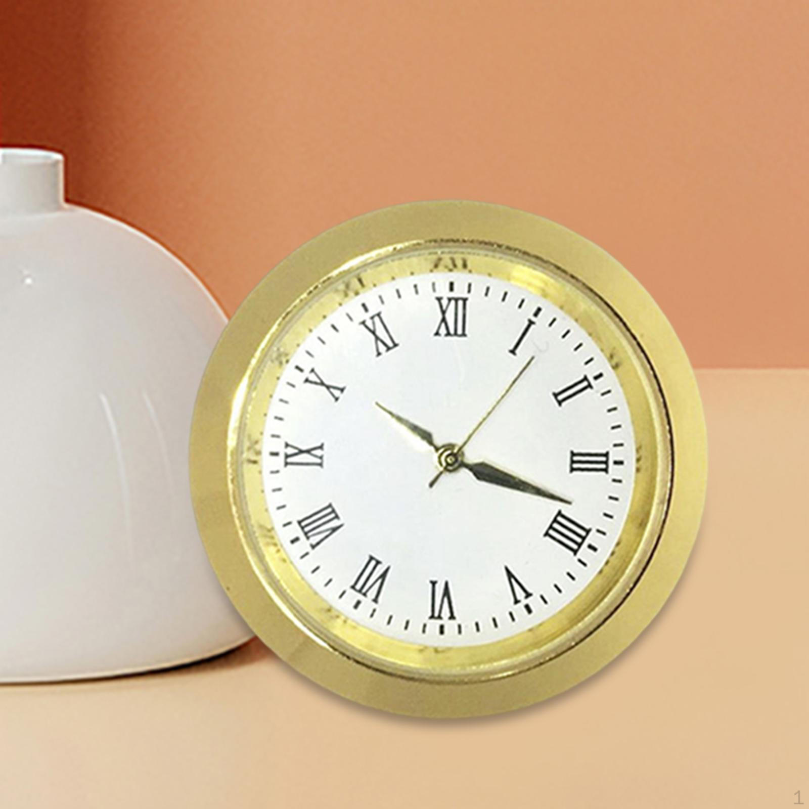 

Классический часовой механизм для DIY, декоративный мини-механизм с циферблатом, легко читаемый белый