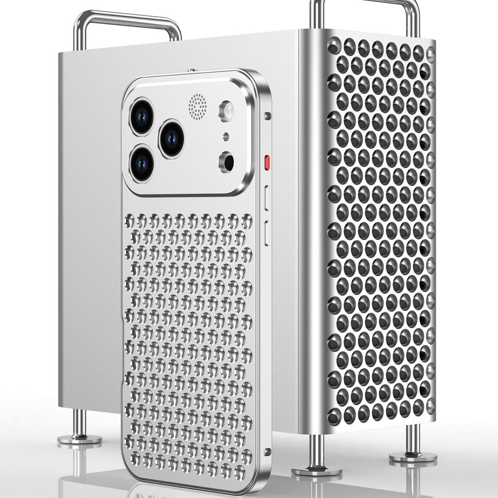 iPhone 18 Pro/Pro Max Aromatherapy Heat Dissipation Metal Snap-On Case