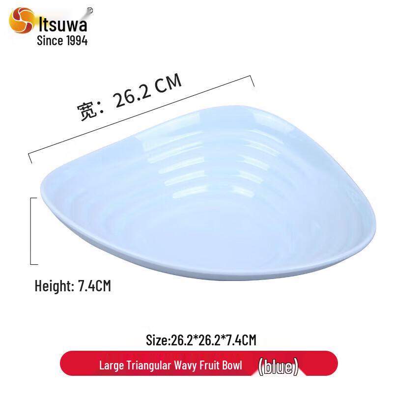 Большая креативная синяя меламиновая сервировочная тарелка Wuhe