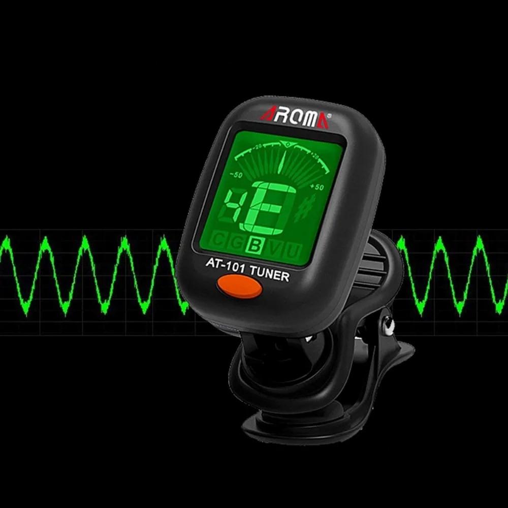 Guitar Tuner AT-01A/101 Foldable Rotatable Clip-on Tuner High Sensitivity for Bass Ukulele Chromatic Guitar Accessories