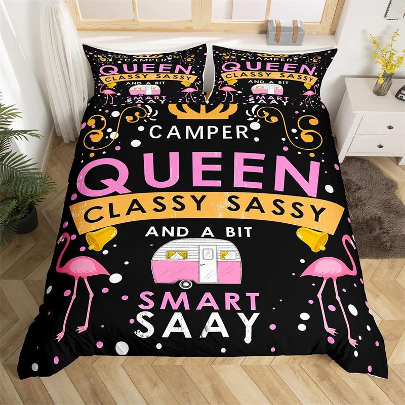 Camping Duvet Cover Galaxy Comforter Cover Microfiber Farmhouse Style Bedding Set King For Boys Girl Camper Lovers Birthday Gift