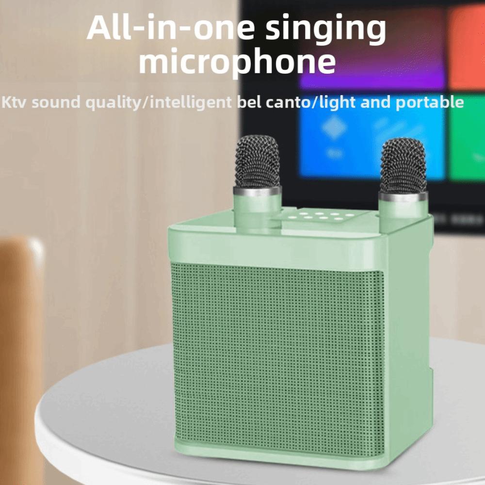 Bærbar Bluetooth-høyttalersett Multifunksjonell Mini Hjemmekaraokehøyttaler Hjemmekaraoke